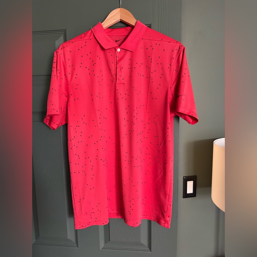 Nike Men's Vibrant Red Polo Shirt